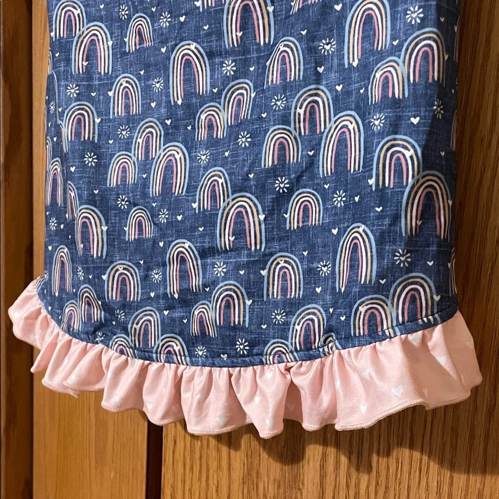 Rainbow Pet Ruffle Shirt